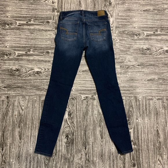 American Eagle Distressed Skinny Jeans 4 long - Picture 5 of 8